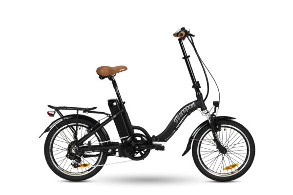 Bicicleta eléctrica e-bike Lola Negra-Marrón 9transportmataro.com