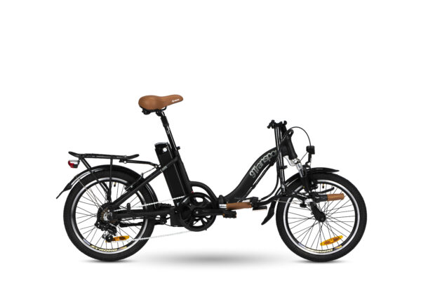 Bicicleta eléctrica e-bike Lola Negra-Marrón 9transportmataro.com